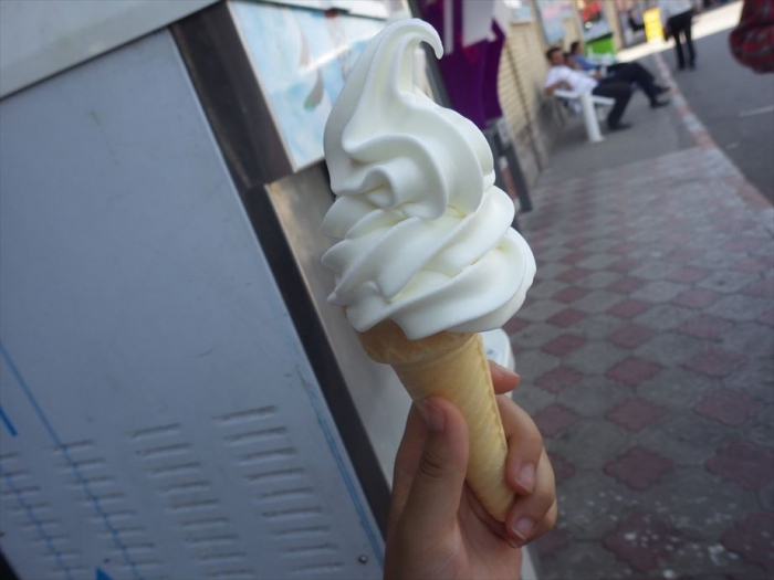 タブリーズでソフトクリーム