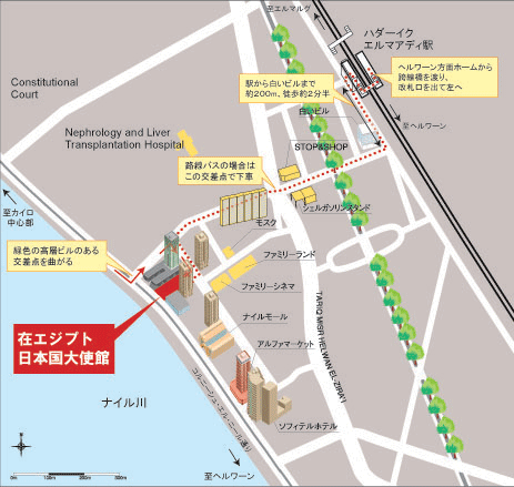 日本大使館MAP
