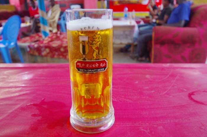 コンソでビール