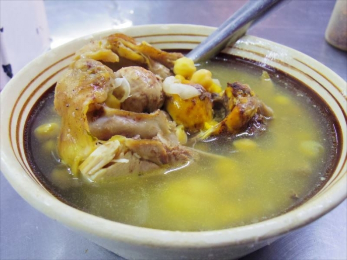 メキシコシティ屋台のスープ (1)